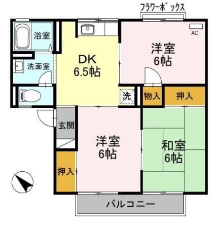 ハイツセジュール B棟の間取り