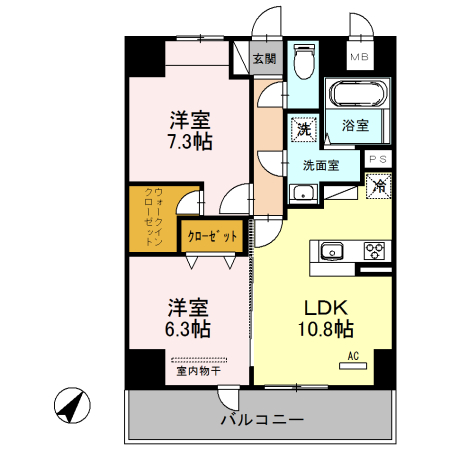 シェルト新都心の間取り