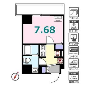 シュガール浜松町の間取り