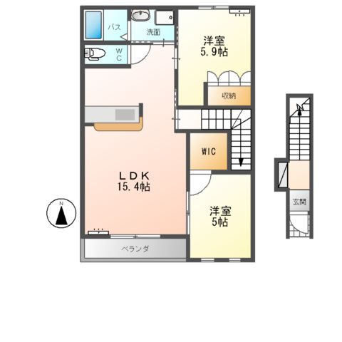 Dear Kotoriko(ディアー コトリコ)の間取り