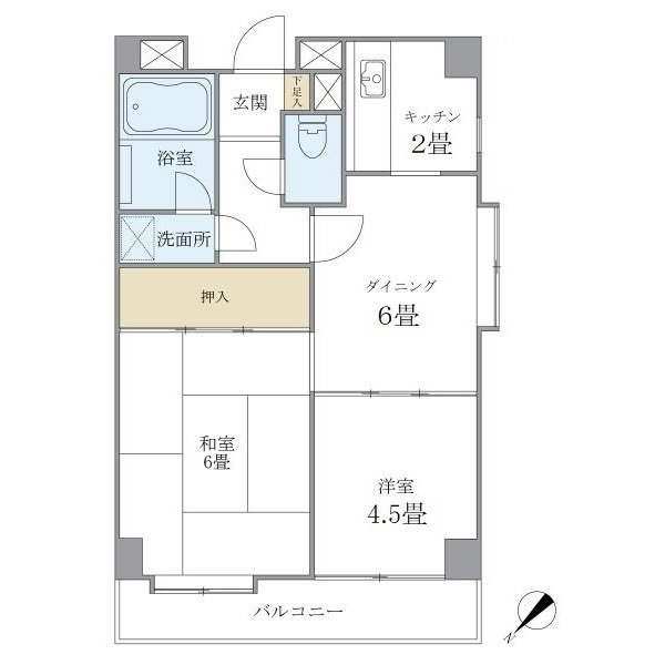 ニューハイツ石神井公園の間取り