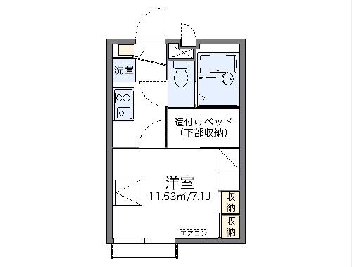 レオパレス湯島セカンドの間取り