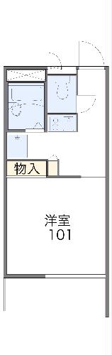 レオパレスヒルズ日野の間取り