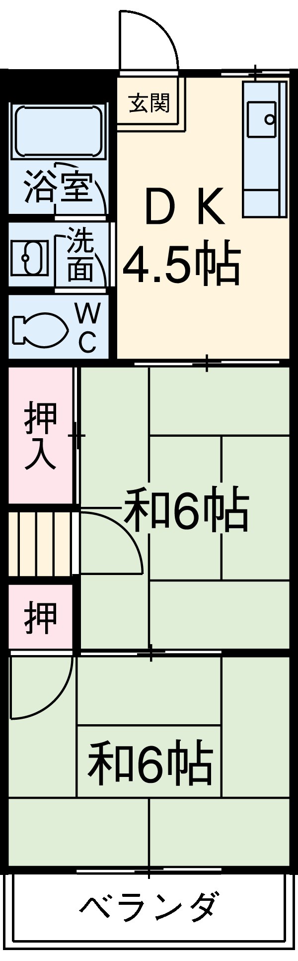 シャトー宝地の間取り