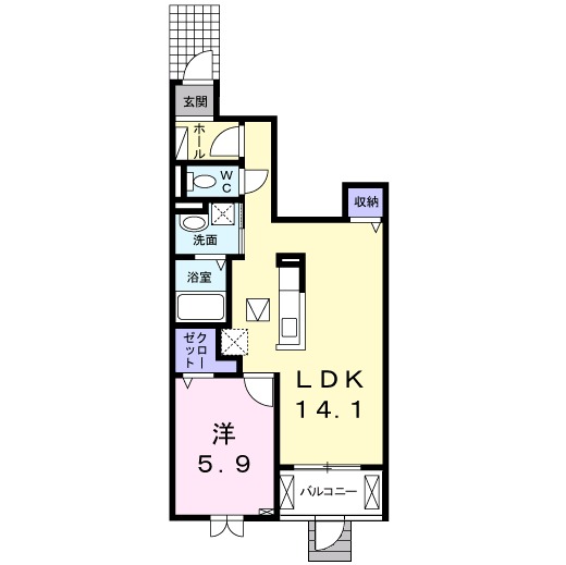 ラメール 富山の間取り