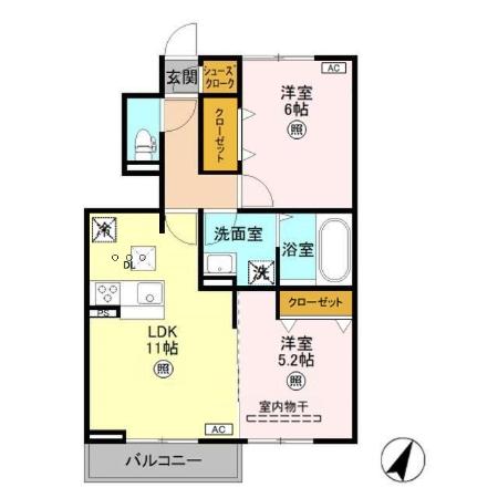 グラネージュの間取り