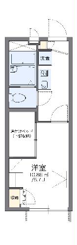 レオパレスアクシスⅡの間取り