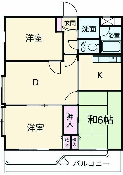 ノアパレス中央の間取り