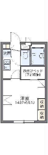 レオパレスZⅠの間取り
