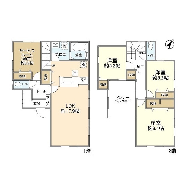 Kolet岩槻城町#05の間取り