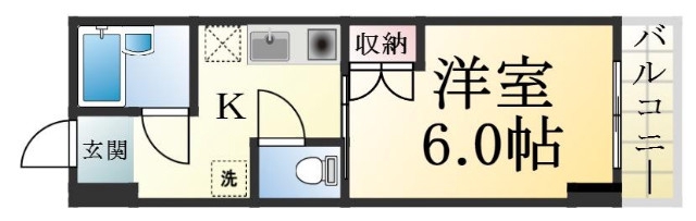 322号室の間取り