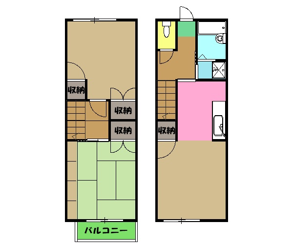 タウンハウス馬場の間取り