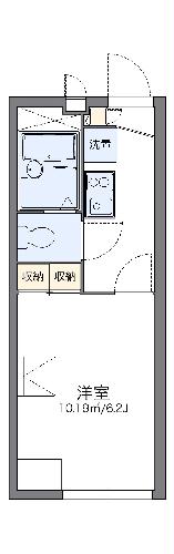 レオパレスパラディーゾの間取り