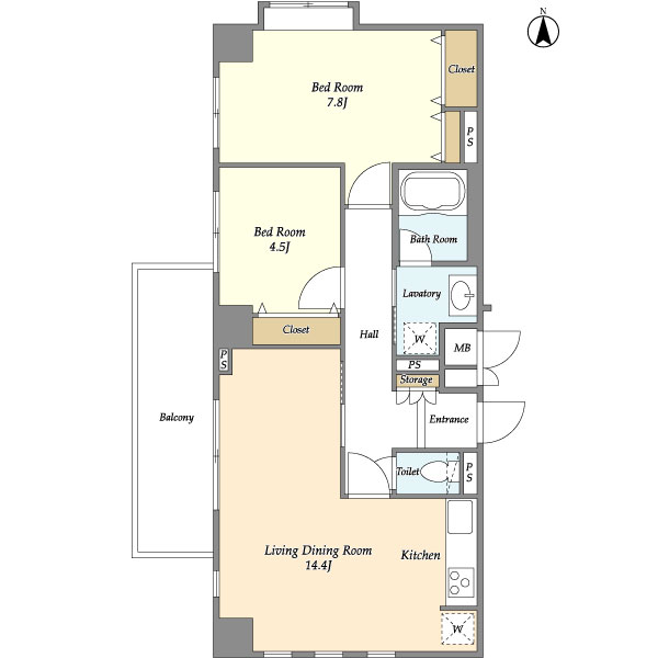 エムジー目黒駅前の間取り