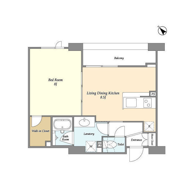 オーキッドレジデンス神楽坂の間取り