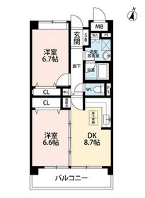 サニーフォレスト藤原参番館の間取り