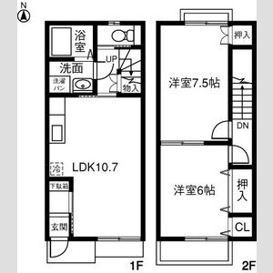 プラッサムコート今伊勢Bの間取り