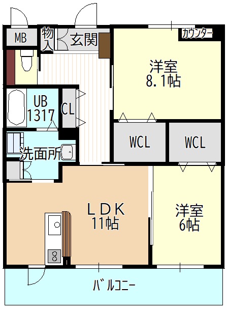 アクアグレイスの間取り