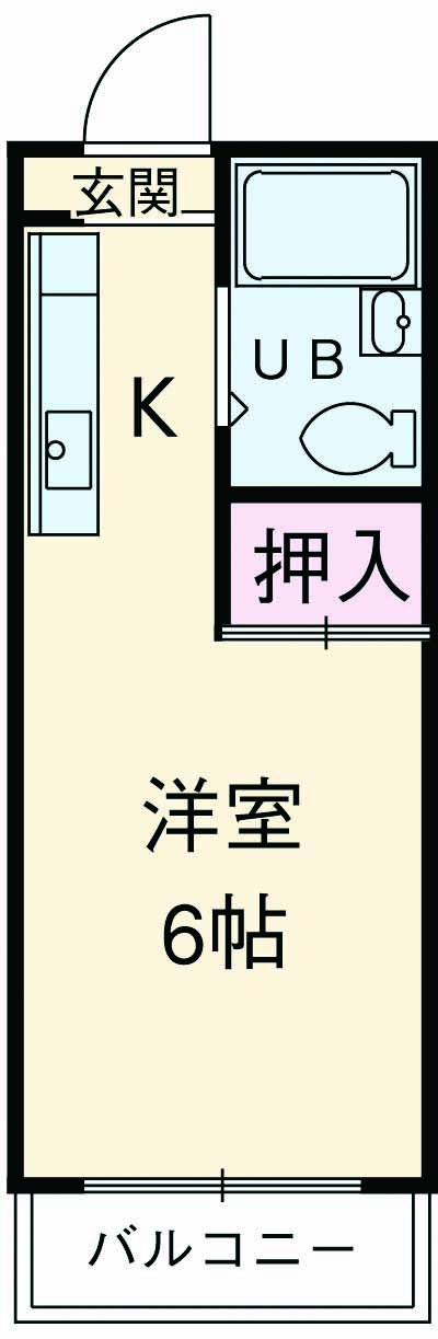 赤荻ハイツの間取り