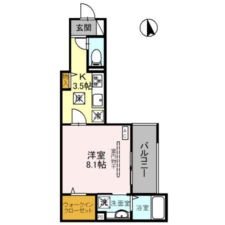 D-ROOM千代田町・101号室の間取り