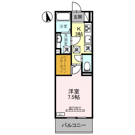 D-ROOM千代田町・105号室の間取り
