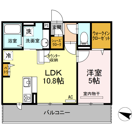 サンフィットハイツ 十一号館の間取り