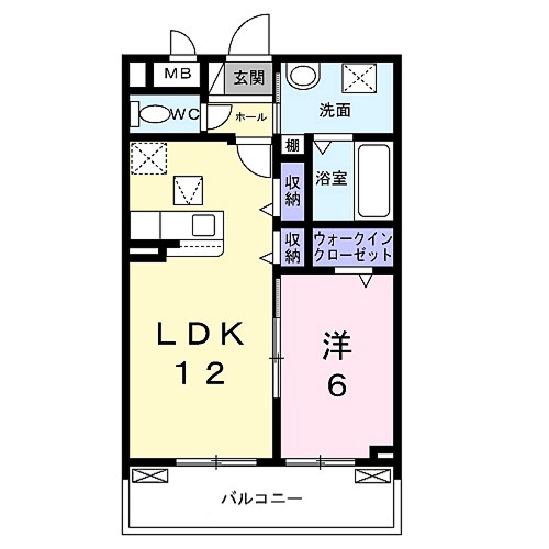 フルール アムールの間取り