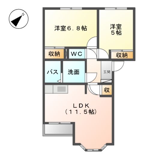 エレガンス新栄の間取り