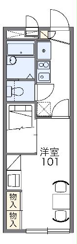 レオパレス東豊田Ⅰの間取り