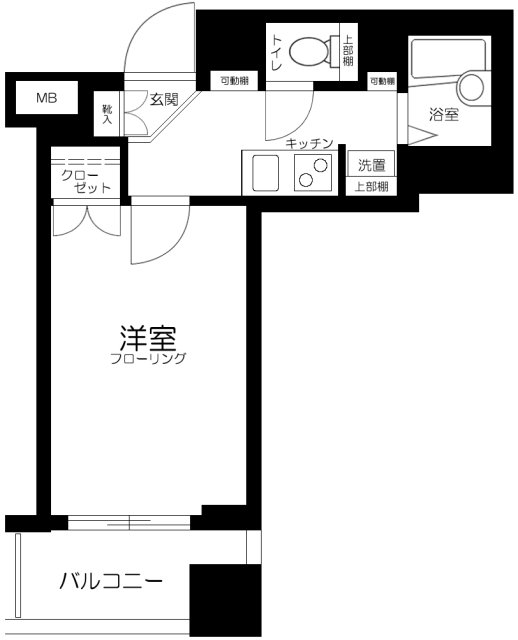 トーシンフェニックス目黒不動前の間取り
