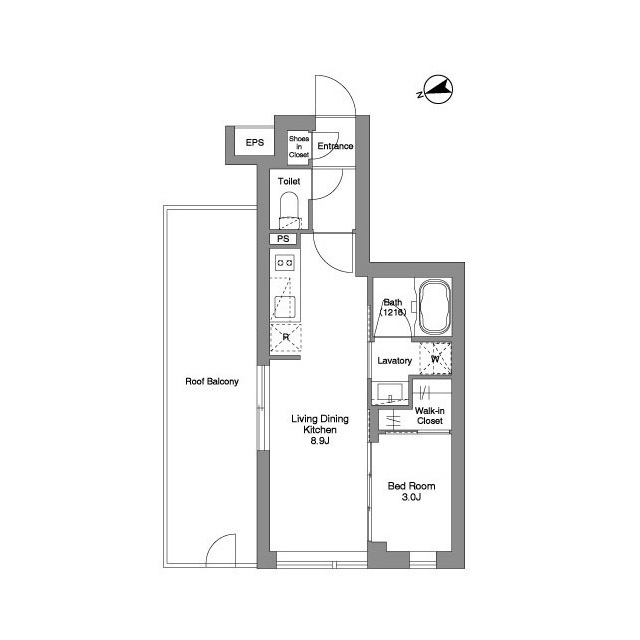 ORME COURT YOTSUYAの間取り