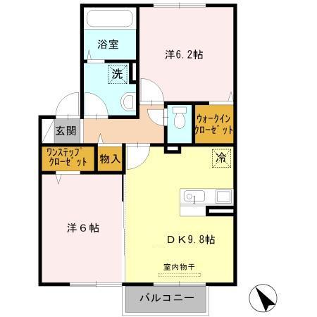 サンライズ Aの間取り