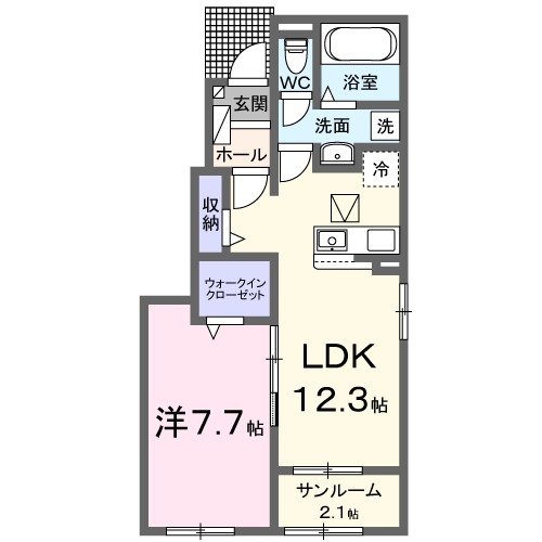 コネクト・01010号室の間取り