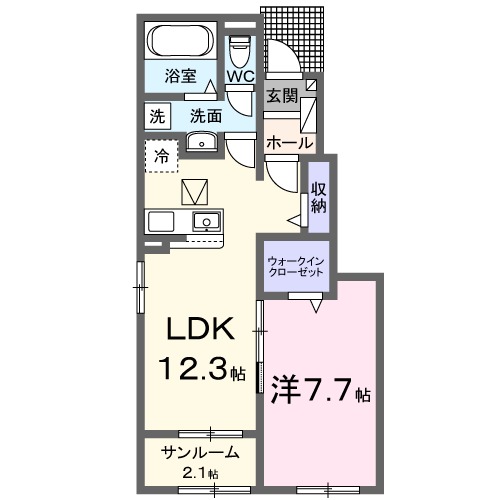 コネクト・01030号室の間取り