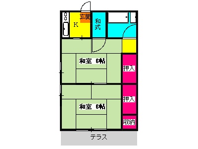 昭和荘の間取り