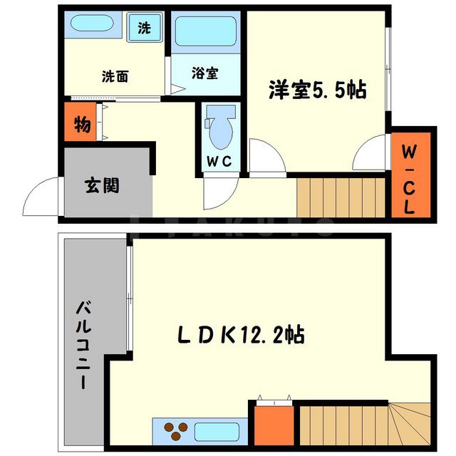 リヴァージュ木川の間取り