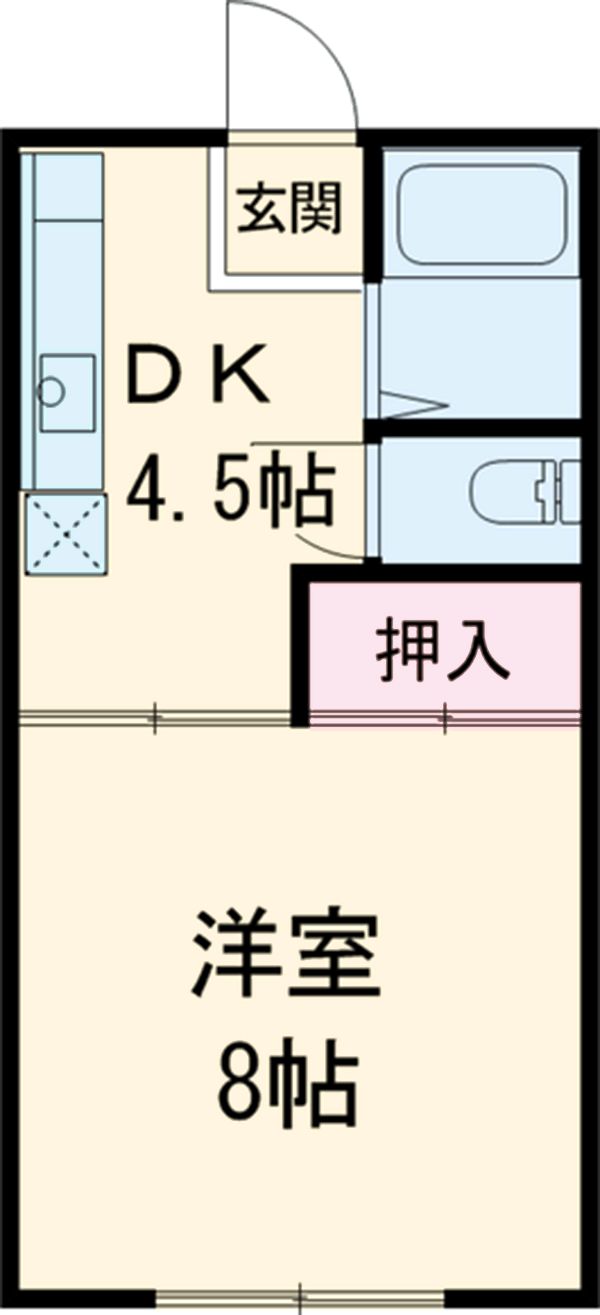 政海ハイツの間取り