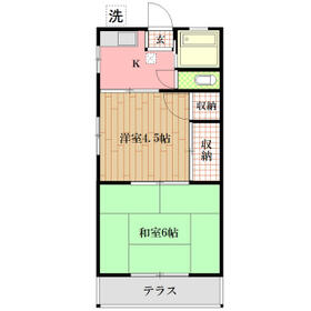 松風荘Ⅱの間取り