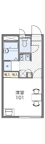 レオパレスサンパーク 26番の間取り