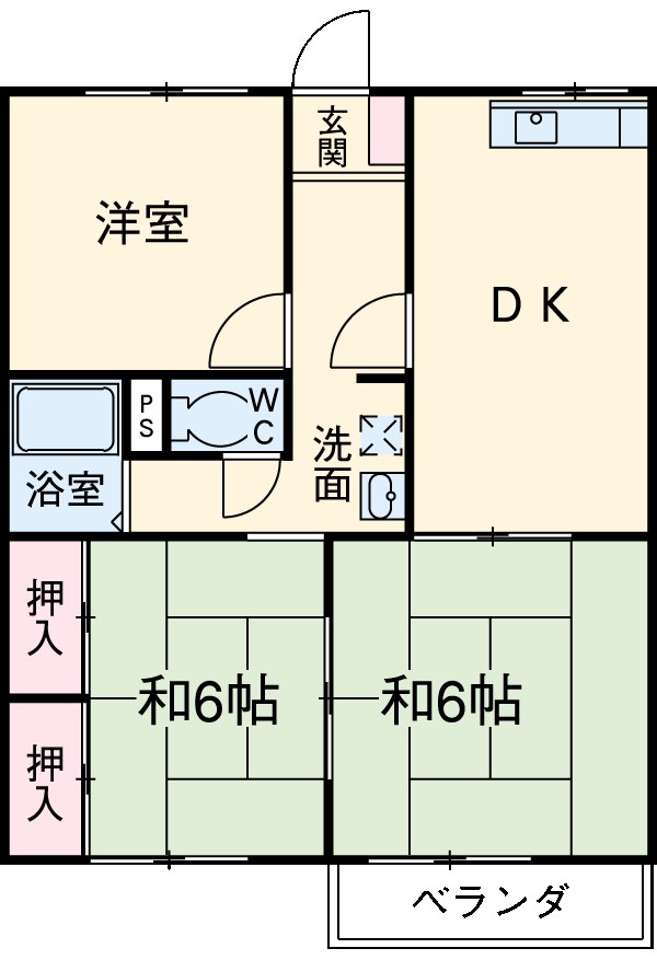 ガーデンオオツの間取り