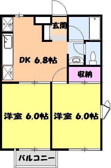 ドミール桜ヶ丘の間取り