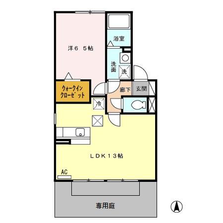 セジュールきよし Bの間取り