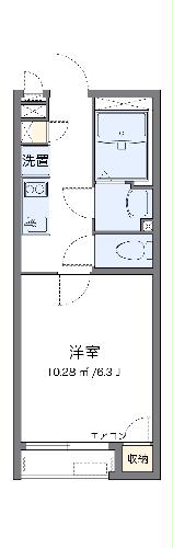 クレイノアベニューⅢ・204号室の間取り