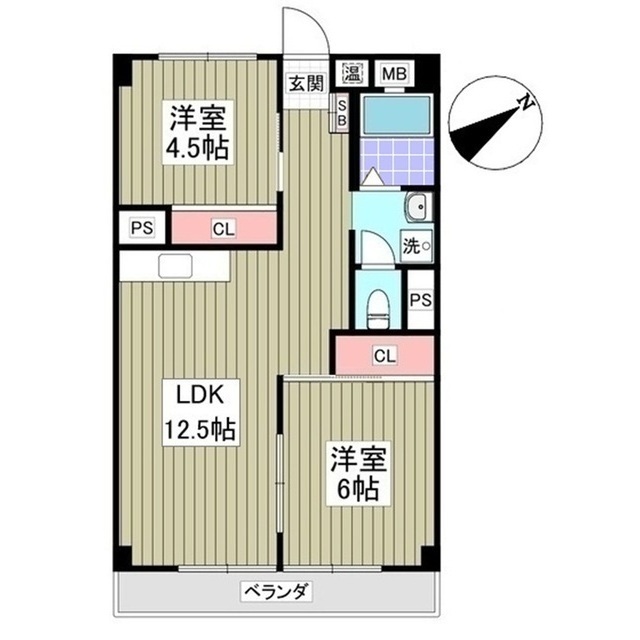 リブレス東浦和　旧東浦和ハイツの間取り