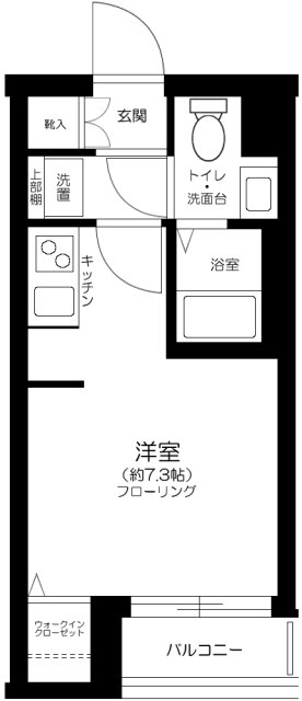 クレヴィスタ品川西大井の間取り