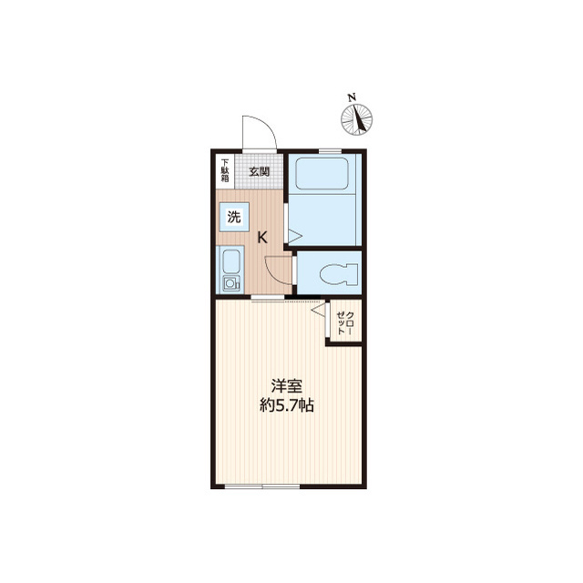 G・Aヒルズ保土ヶ谷A棟の間取り