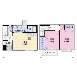 Cherir恵 Bの間取り