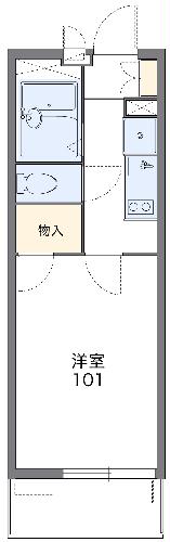レオパレスエスポワール新宿町の間取り