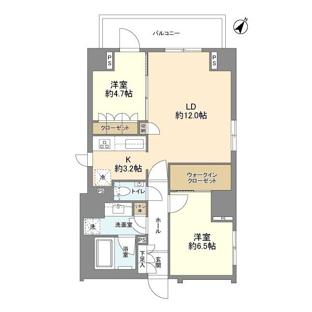 ルキオ日本橋蛎殻町の間取り