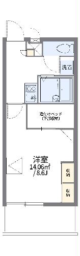 レオパレスエコミックユーの間取り